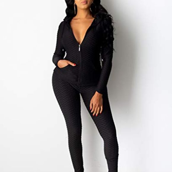 Baby Blue Long Sleeve Zipper Hoodie + Leggings - Picture 2 of 6